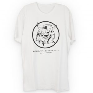 Please Pilot Responsibly Mobile Suit Inspired T-Shirt