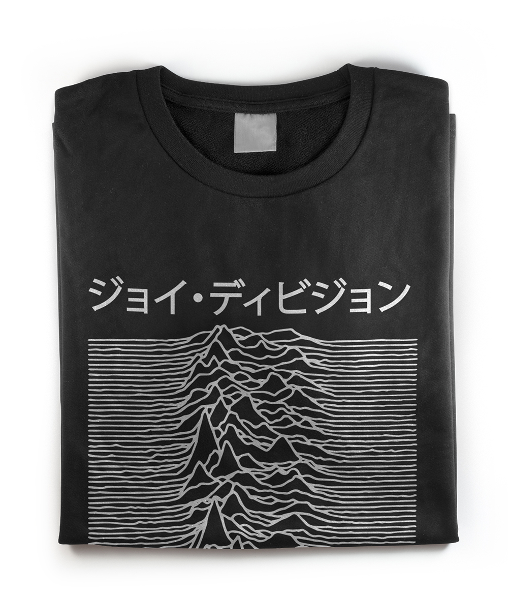tabe Gå en tur Amorous Japanese T-Shirt -Joy Division Used on Unknown Pleasures - Revel Shore