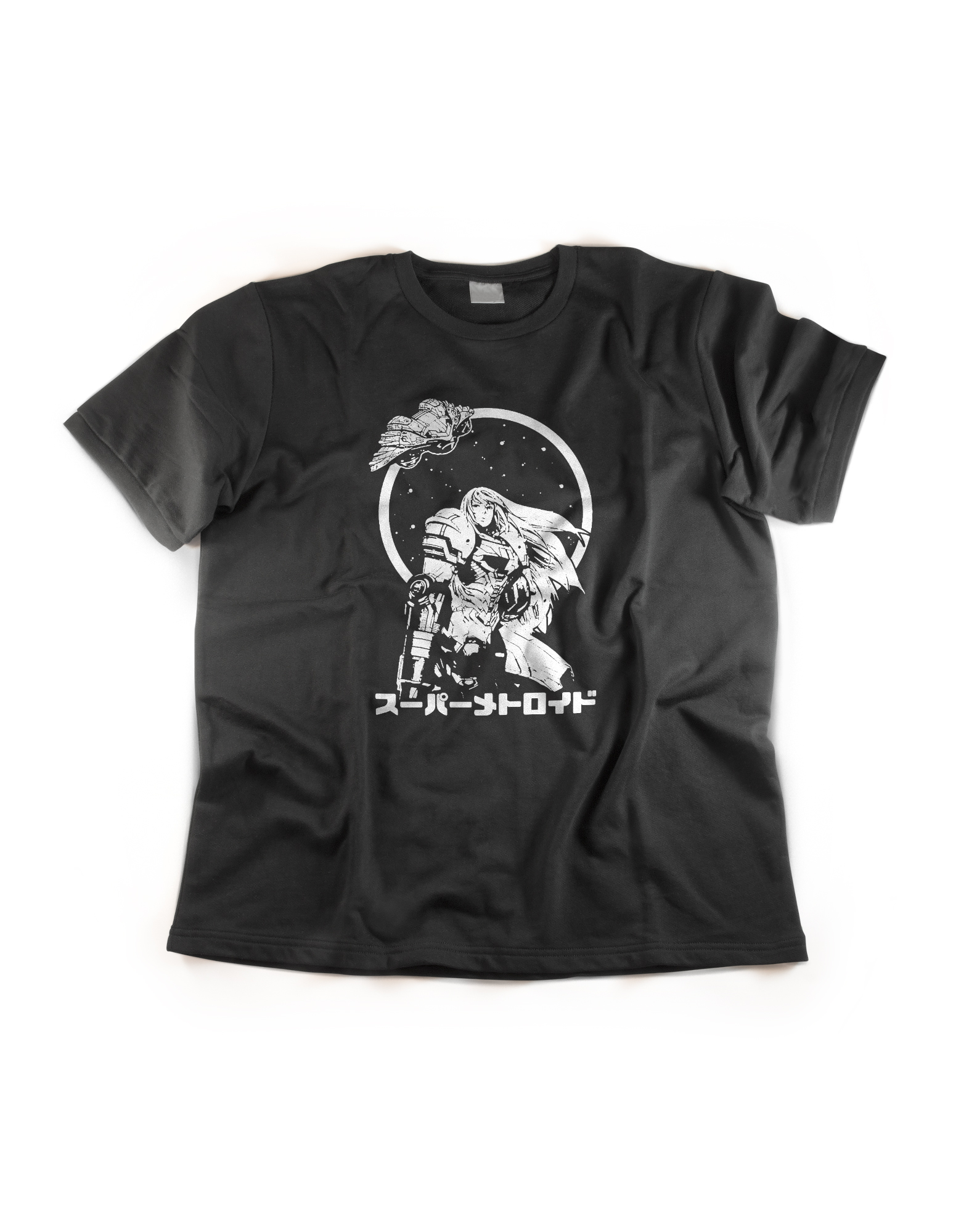 Japanese Samus Metroid Inspired Interstellar Grunge T-Shirt - Revel Shore
