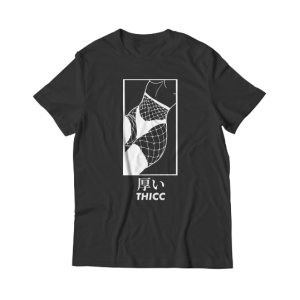Manga Waifu Thicc Fishnet Japanese Anime Shirt